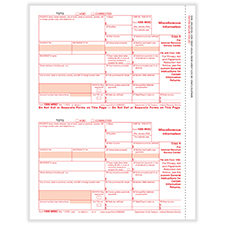 Picture of 1099-MISC, 2-Up, Federal Copy A (1,000 Forms)