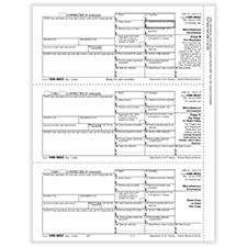 Picture of 1099-MISC, Rec Copy B, Payer/State Copy C & State/Extra File Copy (500 Forms)