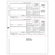 Picture of 1099-INT, Copy B, Z-Fold, 11" (500 Forms)