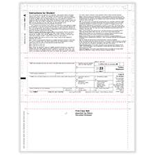 Picture of 1098-T, Copy B, Z-Fold, 11" (500 Forms)