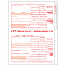 Picture of 1099-DIV, 2-Up, Federal Copy A (1,000 Forms)
