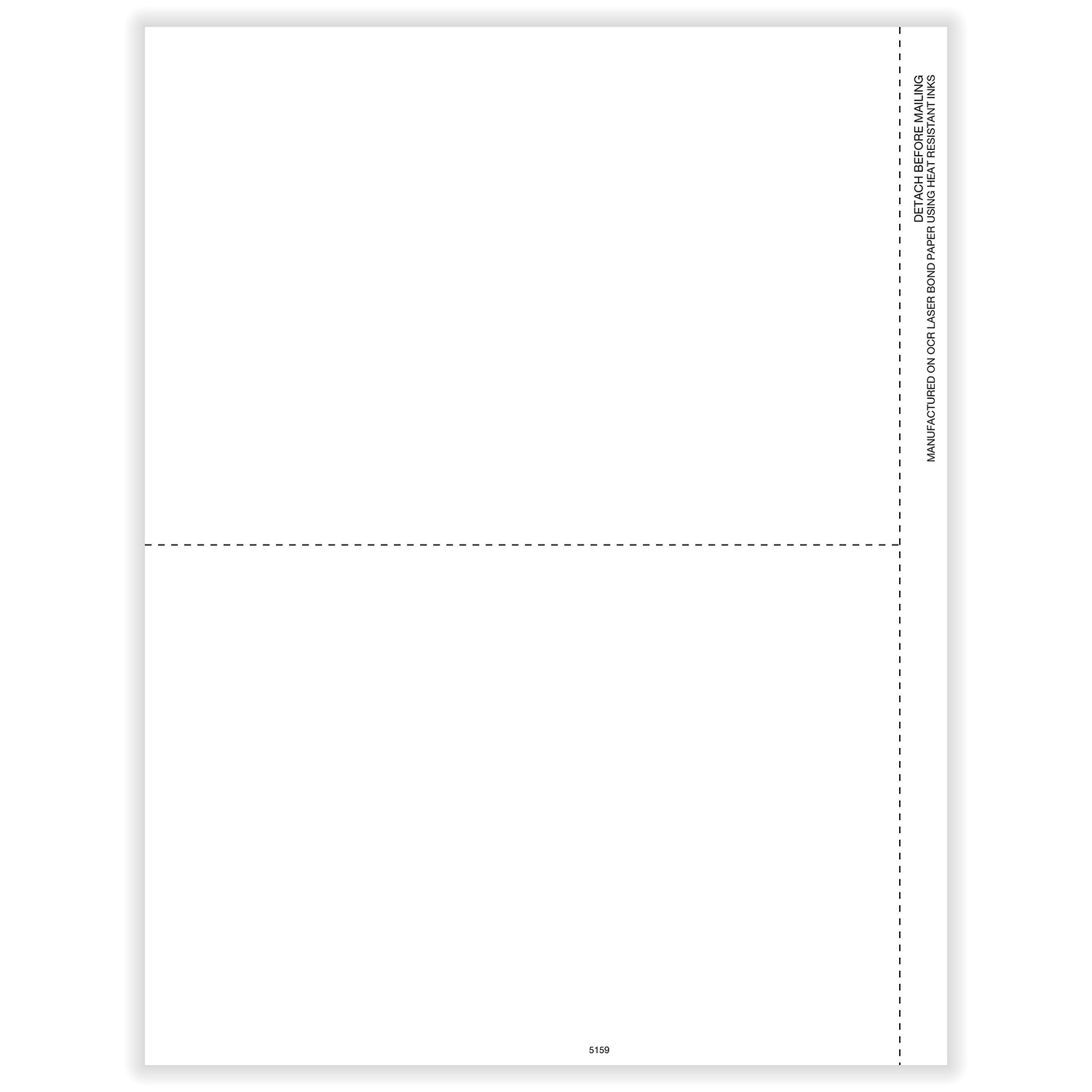 Picture of 1099-MISC Blank, Copy B, 2-Up, Stub, w/ Backer (1,000 Forms)