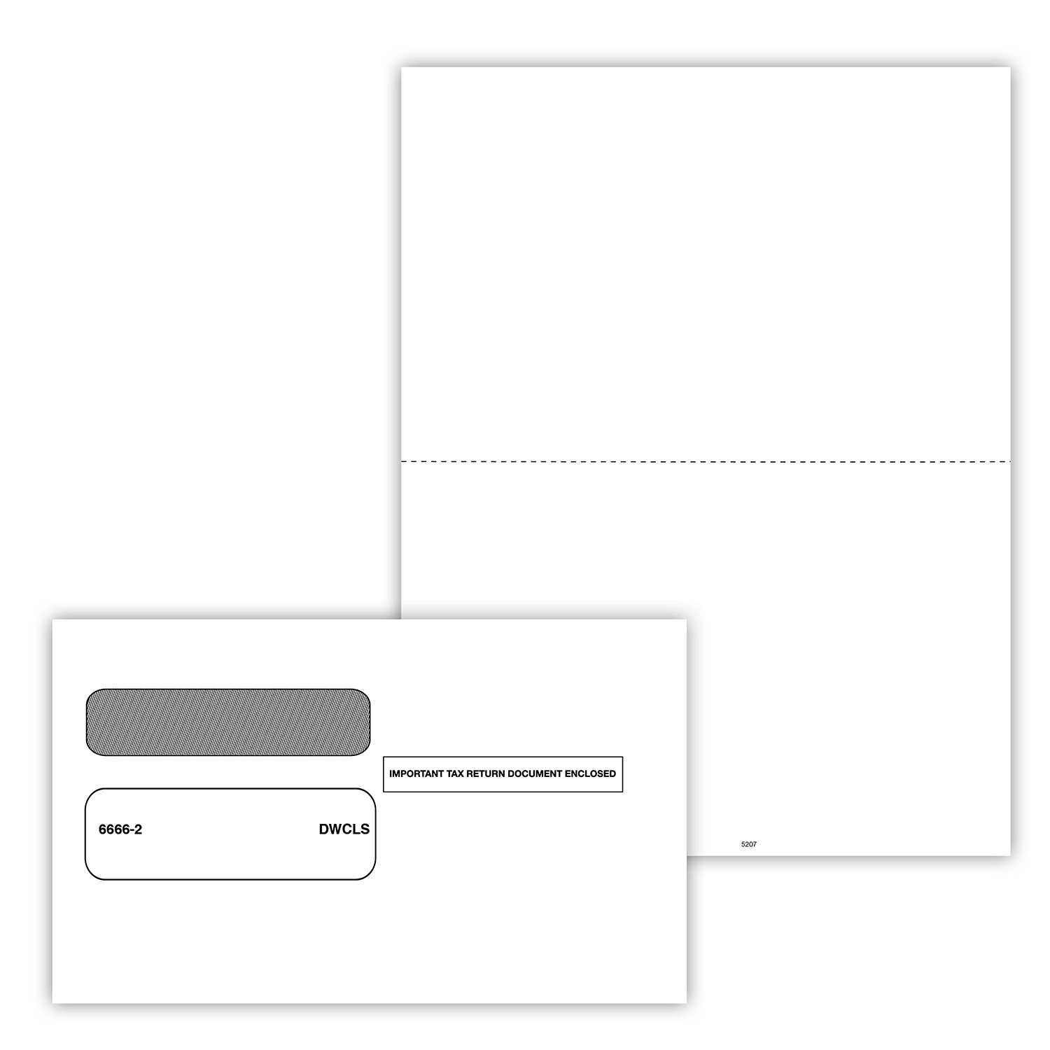 Picture of W-2 Recipient Copy (Only), 2-Up with Envelopes (25 Pack)