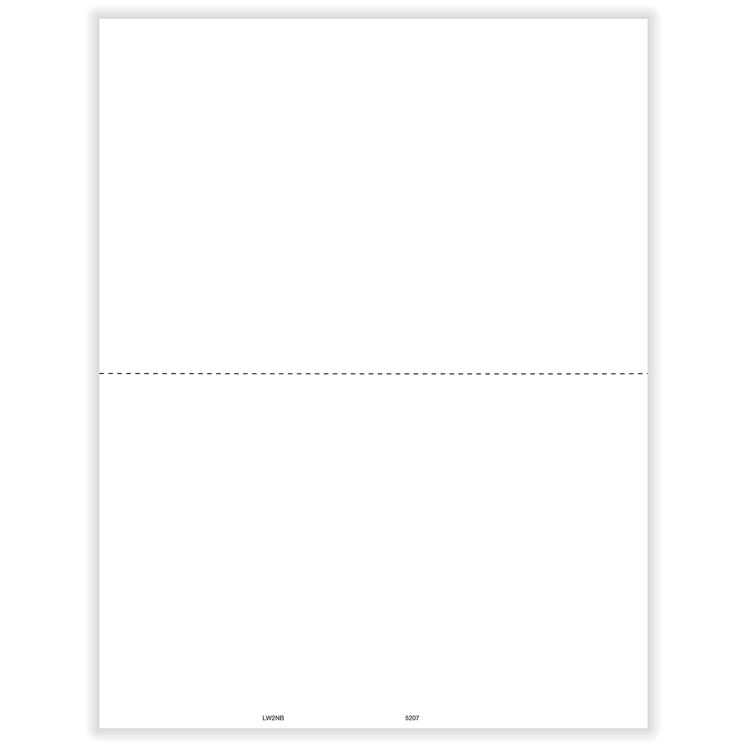 Picture of W-2 Blank, 2-Up, w/o Backer Instructions (1,000 Forms)