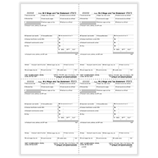 Picture of W-2, 4-Up Box, Employer Copy D or 1 State/City or Local (W Style)