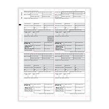 Picture of W-2, Employee Copy B,C,2 or Extra Copy, 4-Up Box, 14" Eccentric, Z-Fold (500 Forms)