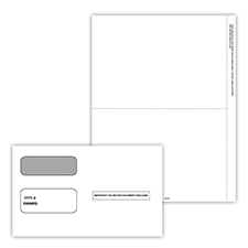 Picture of 1099-MISC Blank Recipient Copy (Only), 3-Part with Envelopes (50 Pack)