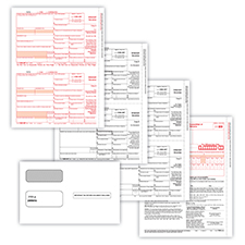 Picture of 1099-INT Set, Copy A,B,C w/ Self-Seal Envelopes (DWMRS) (20 Employees/Recipients)
