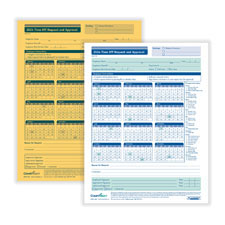 Picture of 2024 Time Off Request and Approval Form, 2-Part