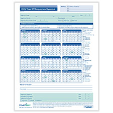Picture of 2022 Time Off Request & Approval Calendar, Pack of 50