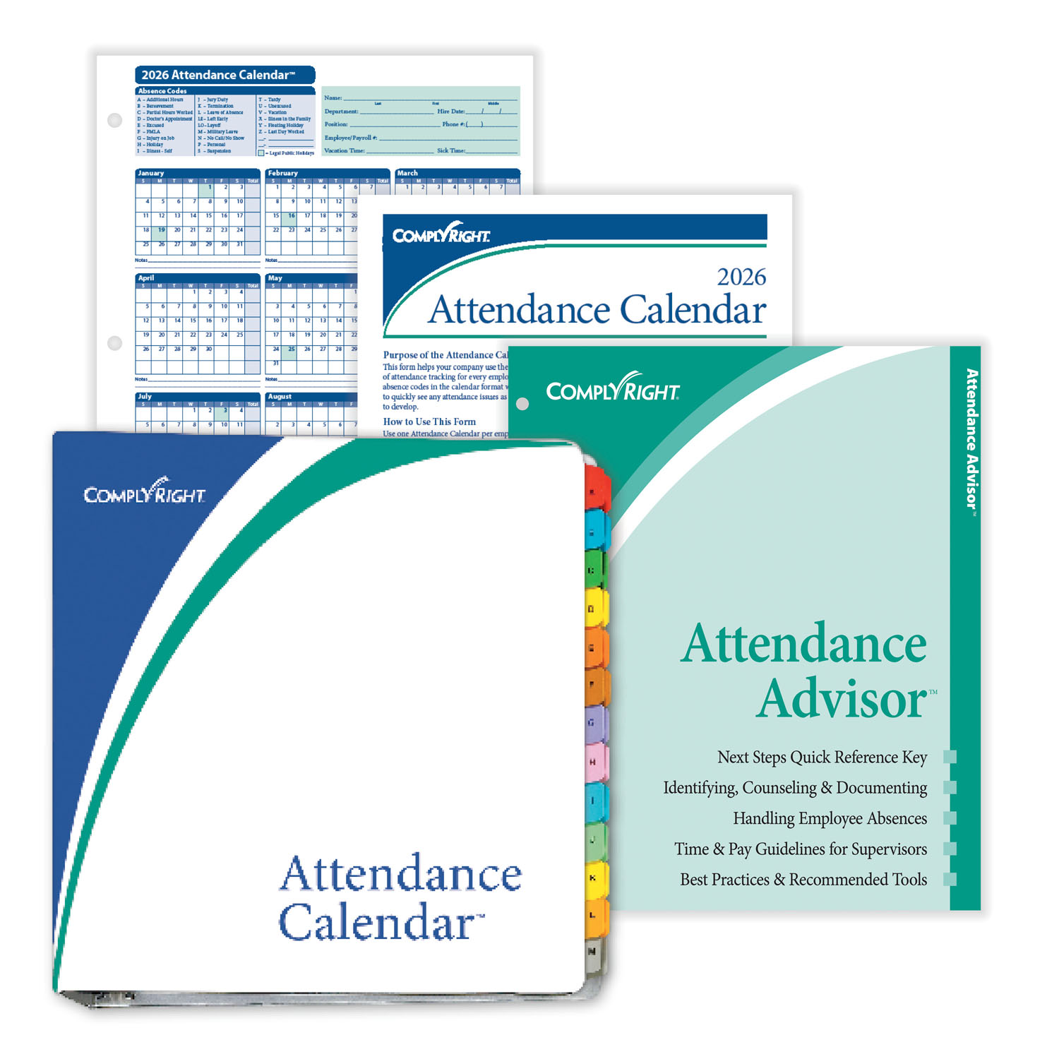 Picture of 2026 Attendance Calendar Kit, Pack of 100