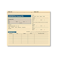 Picture of Confidential Personnel File Standard, 25-Pack