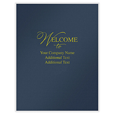 Picture of First Impression Folders, Welcome To "Customizable", Blue