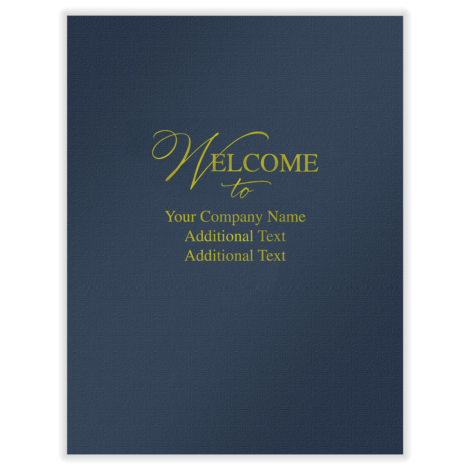 Picture of First Impression Folders, Welcome To "Customizable", Blue