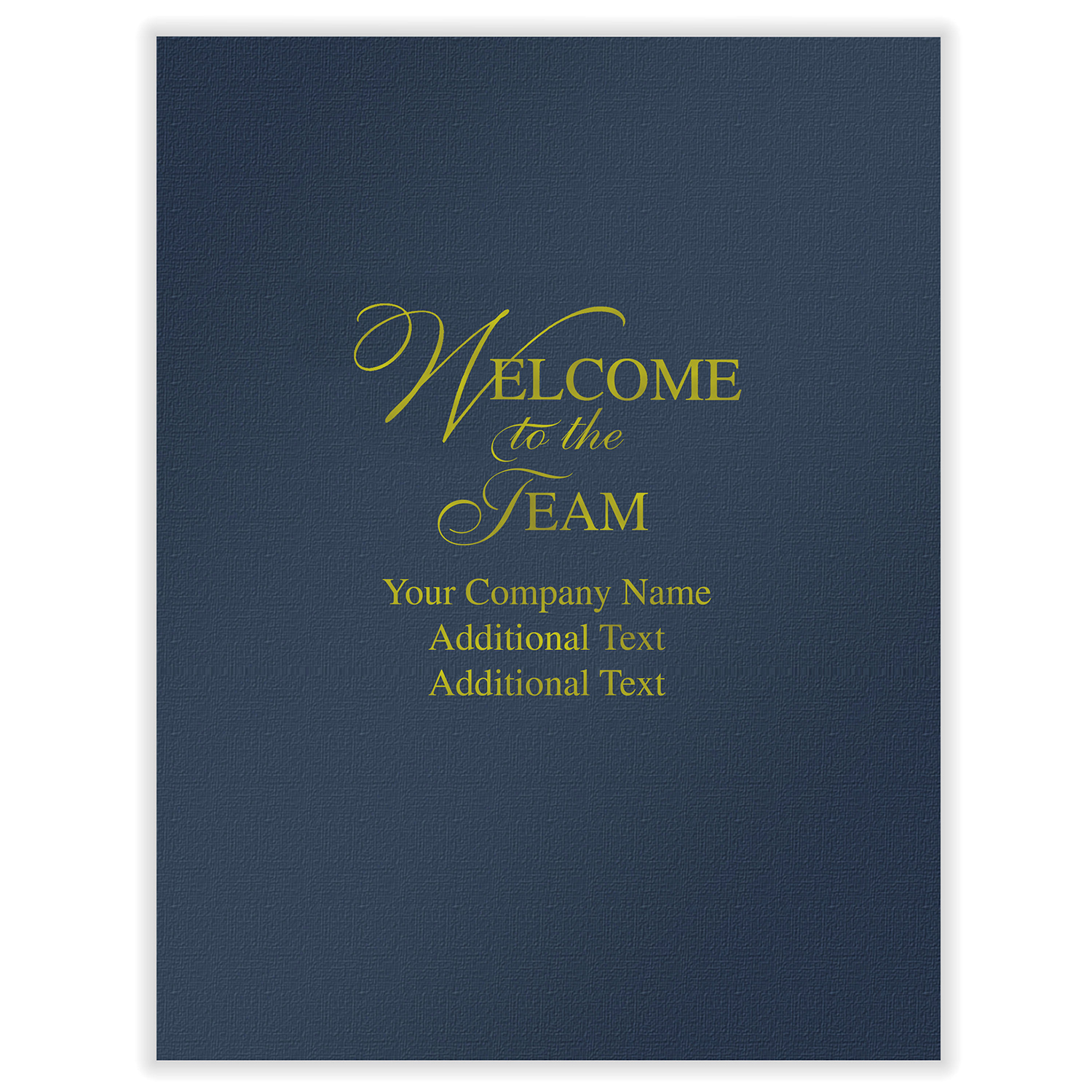 Picture of First Impression Folders, "Welcome To The Team", Blue