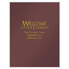 Picture of First Impression Folders, "Welcome To Our Company" Classic, Burgundy