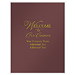 Picture of First Impression Folders, "Welcome To Our Company", Burgundy