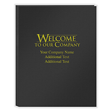 Picture of First Impression Folders, "Welcome Our Company" Classic, Expanded,  Black