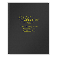 Picture of First Impression Folders, Welcome To "Customizable", Expanded,  Black