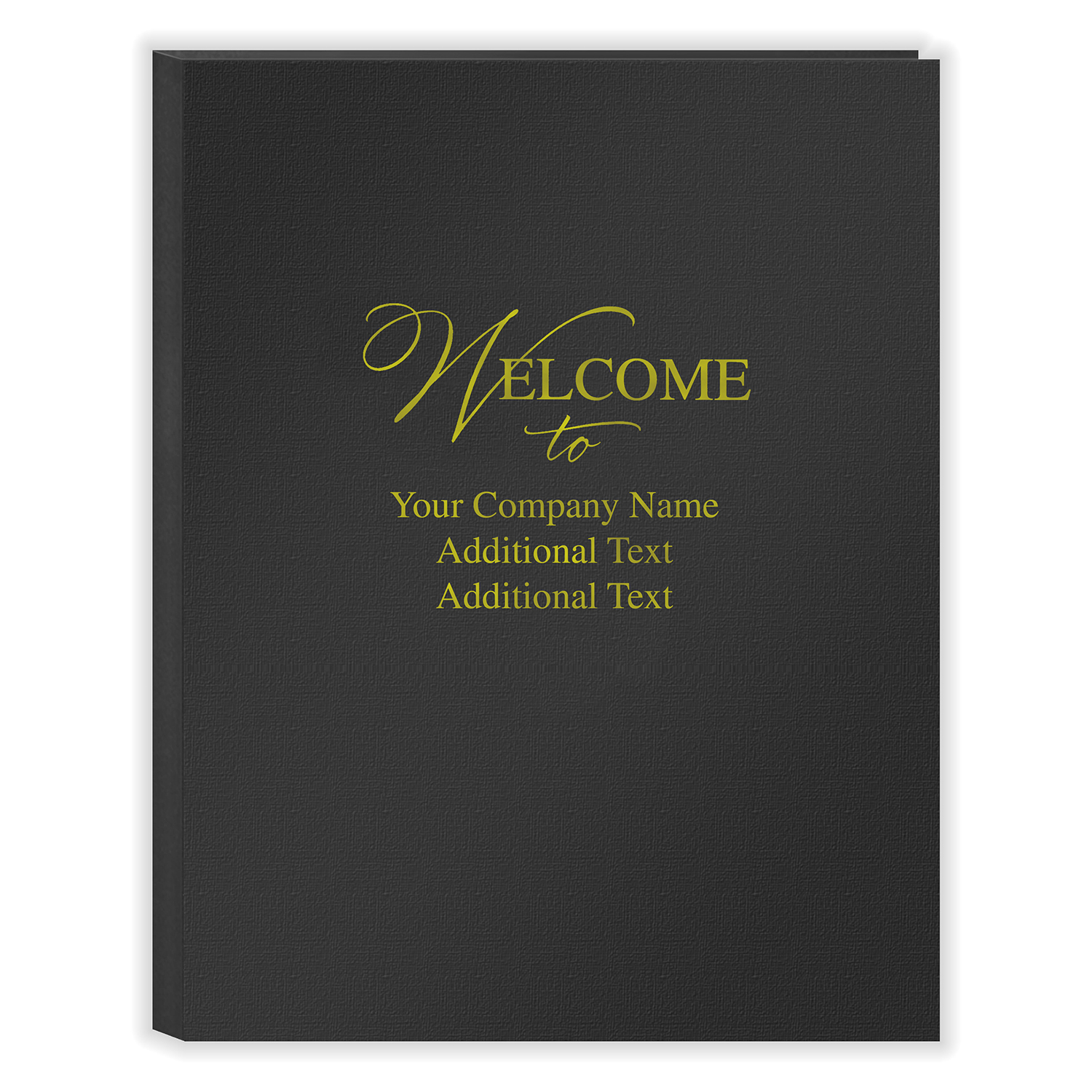 Picture of First Impression Folders, Welcome To "Customizable", Expanded,  Black