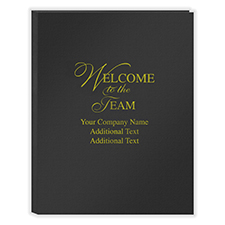 Picture of First Impression Folders, "Welcome To The Team", Expanded,  Black