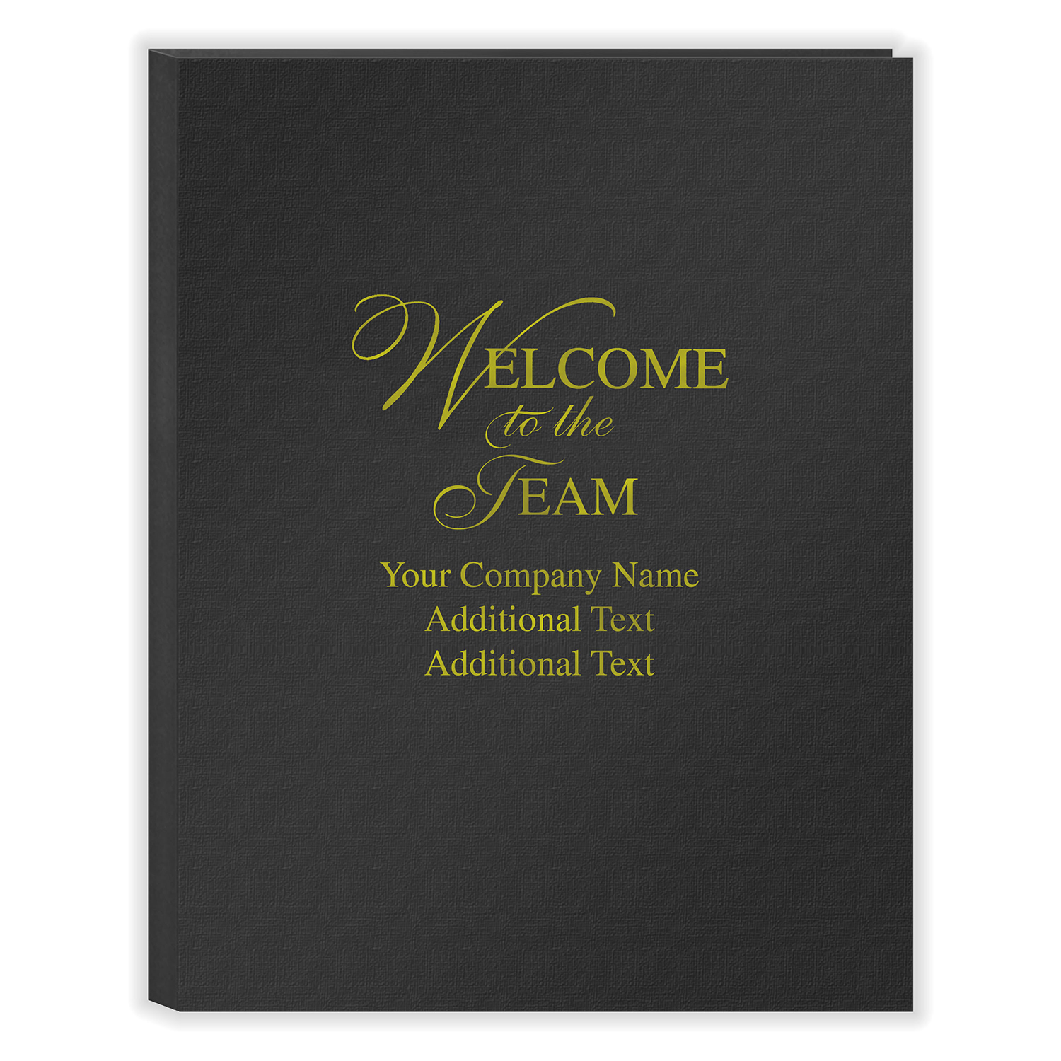 Picture of First Impression Folders, "Welcome To The Team", Expanded,  Black