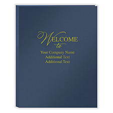 Picture of First Impression Folders, Welcome To "Customizable", Expanded,  Blue