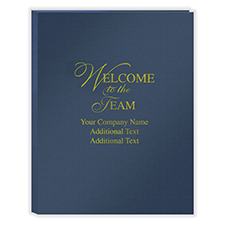 Picture of First Impression Folders, "Welcome To The Team", Expanded,  Blue