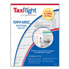 Picture of TaxRight 1099-MISC 4-Part Software Kit (25 Recipients)