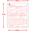 Picture of CMS-1500 Claim Forms, 1-Part, Continuous, Box of 2,500