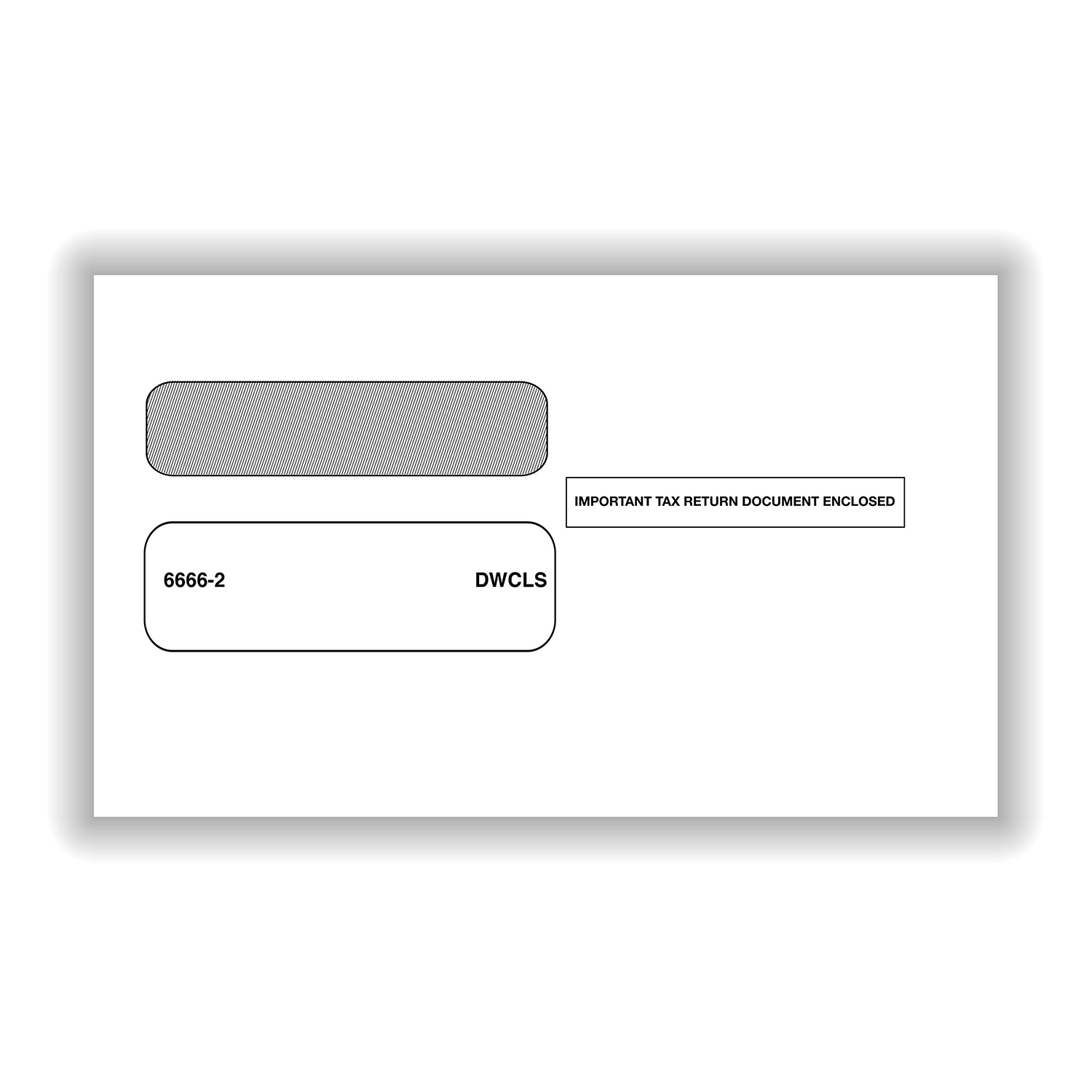 Picture of DW Envelope - W-2 2-Up (Official), Self-Seal