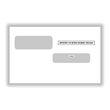 Picture of Double Window Envelope for W-2C, Gummed-Seal