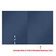 Picture of Tax Presentation Folder (Imprinted), Navy Blue (Three Star - Embossed), Double Pockets, 9" x 12", Pack of 50