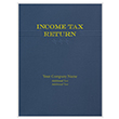 Picture of Tax Presentation Folder (Imprinted), Navy Blue (Three Star - Embossed), Double Pockets, 9" x 12", Pack of 50