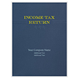 Picture of Tax Presentation Folder (Imprinted), Navy Blue (Three Star - Embossed), Double Pockets, 9" x 12", Pack of 50