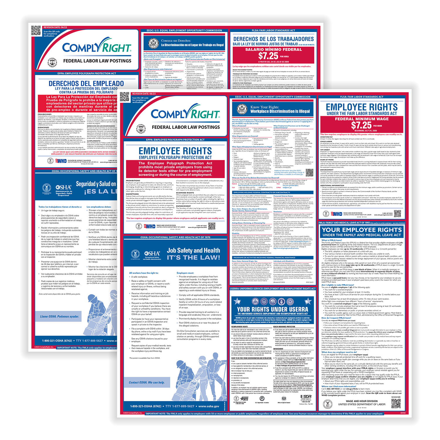 Picture of Federal - Labor Law Poster Set (Bilingual)