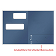 Picture of Tax Presentation Folder (Imprinted), Double Offset Windows, Blue, 8-3/4" x 11-1/4", Pack of 50