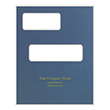 Picture of Tax Presentation Folder (Imprinted), Double Offset Windows, Blue, 8-3/4" x 11-1/4", Pack of 50