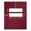 Picture of Tax Presentation Folder (Imprinted), Double Windows, Burgundy, 8-3/4" x 11-1/4", Pack of 50