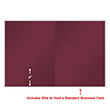 Picture of Tax Presentation Folder (Imprinted), Burgundy (Income Tax Return - Embossed), Double Pockets, 9" x 12", Pack of 50