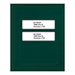 Picture of Tax Presentation Folder (Imprinted), Double Windows, Green, 8-3/4" x 11-1/4", Pack of 50