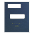 Picture of Tax Presentation Folder (Imprinted), Double Offset Windows, Navy Blue, 8-3/4" x 11-1/4", Pack of 50