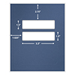 Picture of Tax Presentation Folder (Imprinted), Double-Window, Midnight Blue, Pack of 50