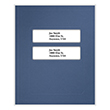 Picture of Tax Presentation Folder (Imprinted), Double-Window, Midnight Blue, Pack of 50