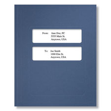 Picture of Standard Window Folder (Midnight Blue), 8-3/4 x 11-1/4"