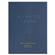 Picture of Tax Presentation Folder (Imprinted), "Income Tax Return", Blue, 9" x 12", Pack of 50