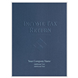 Picture of Tax Presentation Folder (Imprinted), "Income Tax Return", Blue, 9" x 12", Pack of 50