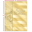 Picture of Tax Presentation Folder, "Income Tax Return", Gold, 9" x 12", Pack of 50