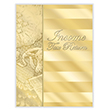 Picture of Tax Presentation Folder, "Income Tax Return", Gold, 9" x 12", Pack of 50