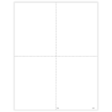 Picture of W-2 Blank, 4-Up w/ Instructions, 24# (500 Sheets)